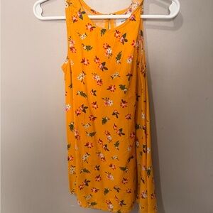Old Navy Yellow Floral Dress